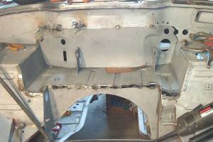 Plug welds along the bottom