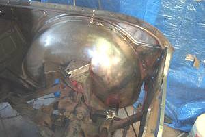 Starting point for the inner fender