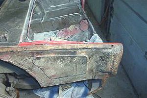Reparing the rear deck