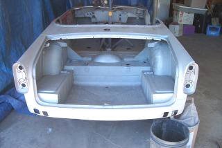 rear of the tub before priming