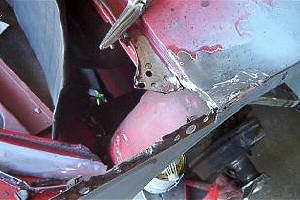 First look at passenger side rear deck extension removed.