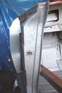Sand blasted Driver Side A Post